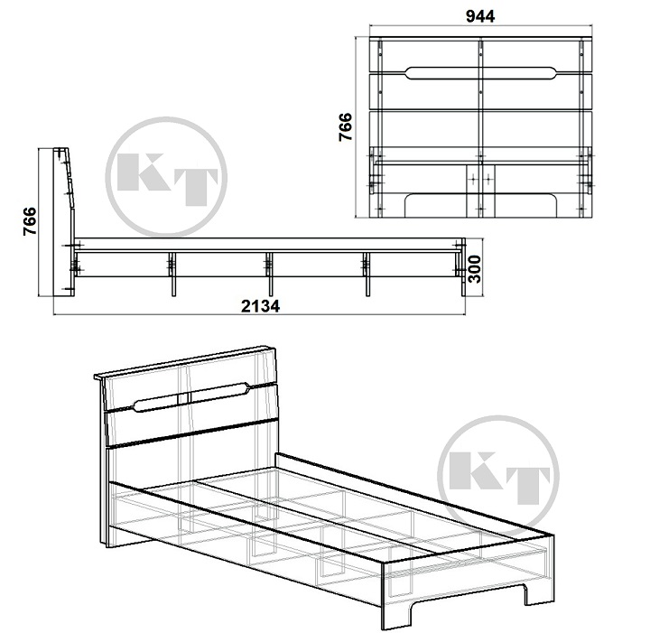 Кровать Стиль-90 схема